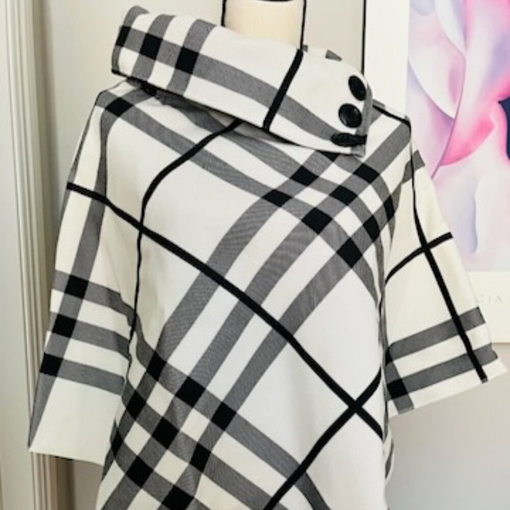Plaid Poncho